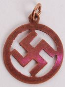 9CT GOLD NAZI SWASTIKA