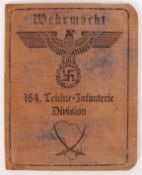 WEHRMACHT 164 INFANTRY DIVISION ID BOOK