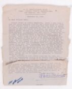 LETTER FROM A.C. BHAKTIVEDATA SWAMI