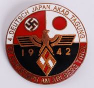 GERMANY & JAPAN 1942 ENAMEL BADGE