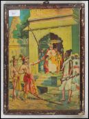 A vintage 20th century Indian print picture depict