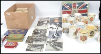 Royalty. Collection of Coronation mugs (inc George