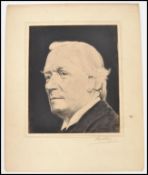 Political History: A charcoal on paper portrait st