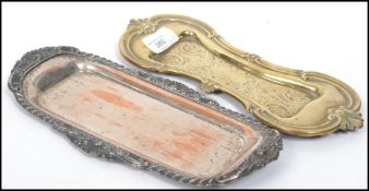 Two early 19th century Georgian pen trays one of s