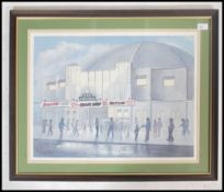 Pimental 90. A framed and glazed watercolour litho