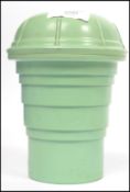 A vintage 20th century Art Deco green bakelite coc