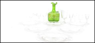 A collection of drinking glasses dating from the 1