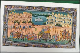 A vintage 20th century Indian Rajasthani art hand