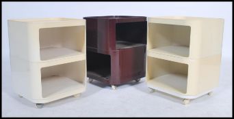 A set of three vintage retro 20th century Kartell