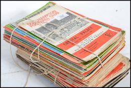 A collection of vintage 20th century football sports programs to include Southampton, Saints, Stoke,