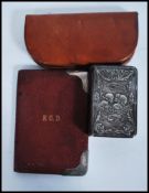 A silver hallmarked covered 19th century book of p