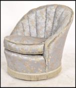 A mid 20th century ladies bedroom boudoir chair ha