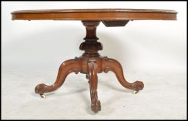 A Victorian 19th century mahogany oval tilt top br