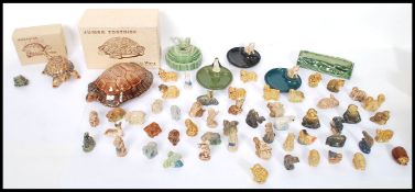 Wade Wimsies - A collection of vintage collectable Wade Wimsies to include horses, Polar Bear,