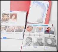 Autographs; a large collection of autographs, spanning three part filled albums. Comprising of