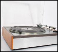 A vintage retro 20th century cased Lenco - Leak 13L record deck / record player.