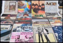 Vinyl Records - A collection of vinyl long play LP record albums to include Led Zeppelin on pink
