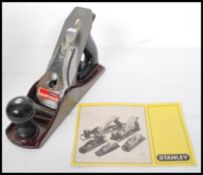 A vintage 20th century STANLEY No G12-204 handyman smoother plane in orig box with paperwork