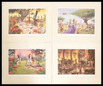 A collection of fabulous unframed Rodney Matthews ' Alice in Wonderland ' series prints to include '