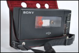 A retro 20th century Sony walkman professional, model no WM-D6C stereo cassette recorder being