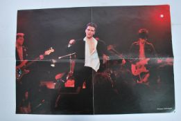 A retro 20th century 1980's Japanese poster depicting Morrissey from his early days whilst