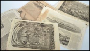 A collection of etchings / prints dating from the middle of the 19th century from The London