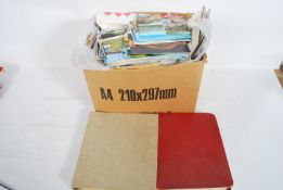Postcards; a large collection of assorted 20th century postcards. Albums, and loose. Likely 1000+ in