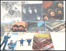 The Beatles - A collection of vinyl long play LP albums by The Beatles to include Revolver, The