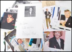 Actors / Actresses / Presenters Autographs;  A collection of assorted signed publicity