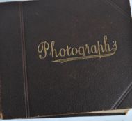 ORIGINAL Early Edwardian photo album ex Champion family of DORKING, Surrey. Typically middle