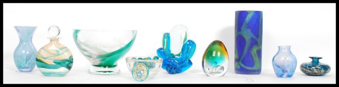 A collection of 20th century studio art glass from various makers to include Michael Harris for