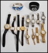 A collection of vintage 20th century watches to include Accurist, Limit, Timex, Sekonda, Lorus,