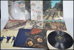 The Beatles vinyl records - A collection of vinyl long play LP vinyl records by The Beatles and John