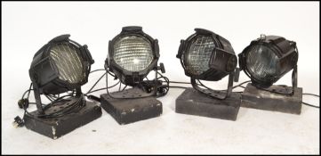 A pair of contemporary PAR Source Four theatre / cinema spot lights complete with the wall mounted