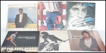 Bruce Springsteen - A collection of vinyl long LP record albums by Bruce Springsteen to include