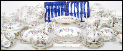 An Aynsley ' Pembroke ' pattern porcelain  dinner service, consisting of many items to include 12