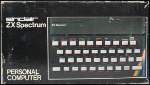 A boxed retro 1980s ZX Spectrum by Sinclair retaining the original box