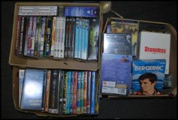 A large collection of DVD's to include films, historical documentary, travel classic TV box sets etc