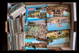 Postcards. Over 2,000 small size.Mostly UK topographical, some foreign.