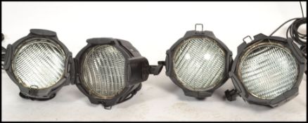 A pair of contemporary PAR Source Four theatre / cinema spot lights complete with the wall mounted