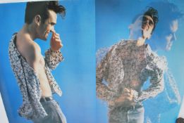 A fabulous original promotional poster dating from the 1980's 1990's of Morrissey of The Smiths