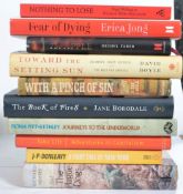 A collection of signed books by various authors to include Nigel Wellings, Erica Long, Michel Faber,