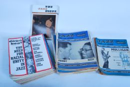 A large collection of Jazz Monthly and Jazz News and Review magazines dating from the 1950's with