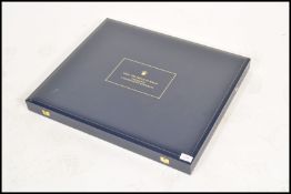 A good leather presentation case with fitted interior having tooled notation for HRH The Prince Of