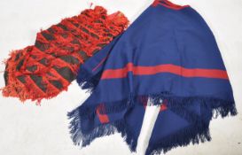 Vintage clothing to include a short cocktail dress in the flamenco / flapper style together with a