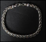 A hallmarked 925 silver Espiga chain bracelet having a lobster claw clasp. Hallmarked Birmingham.