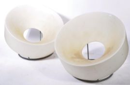 Enzo Berti - A pair of 21st Century pop chairs designed for Ferlea Italy, a translucent white