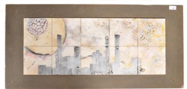 Nuno d'Oliveira -  A Nuno d'Oliveira wall hanging studio artwork glazed tile diorama picture of a
