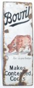 A Bovril enamel advertising sign: 