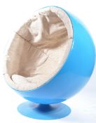 A vintage retro 20th century after Eero Aarnio: A Ball (or Globe) Chair, moulded polyester shell